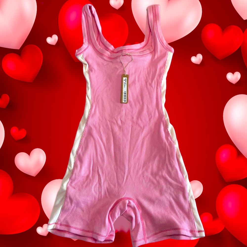 Introducing the Skims BUBBLEGUM Romper, a must-have for any woman's wardrobe